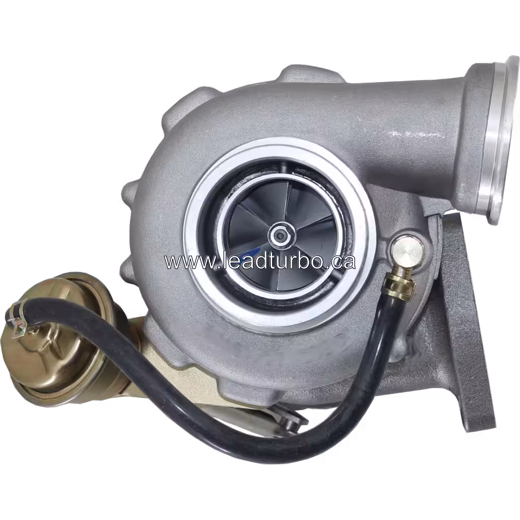 9040966399 K16-2471OYCKB 5 82 turbocharger front view showing silver compressor housing and impeller