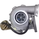 9040966399 K16-2471OYCKB 5 82 turbocharger front view showing silver compressor housing and impeller