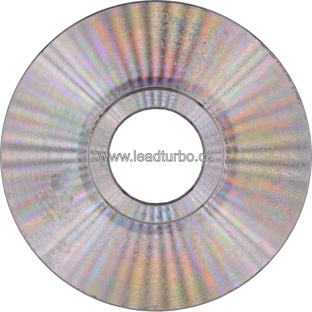 Composant en acier usiné avec large aile pour turbo HX82