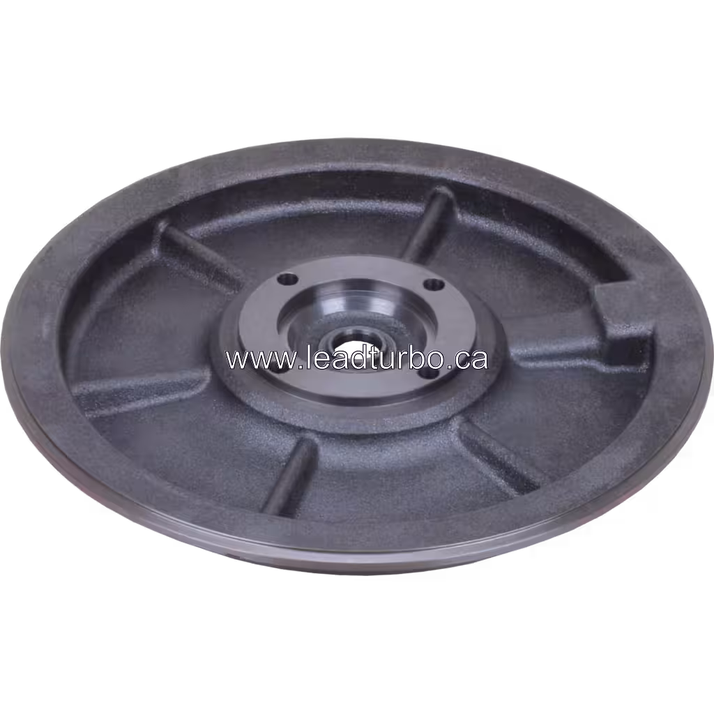 Vue arrière du back plate FOR 4955249 BP montrant six nervures radiales