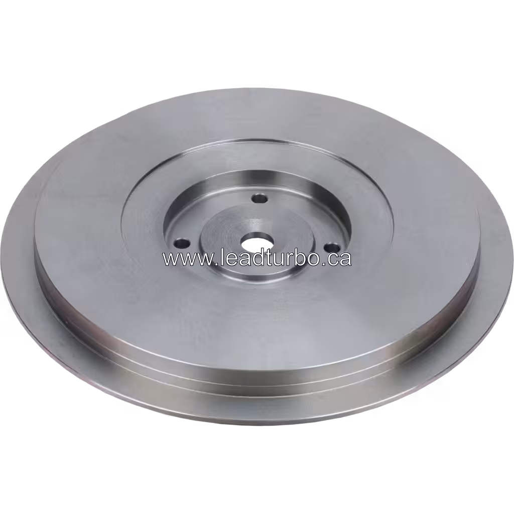 Vue de face du back plate HX82 avec trois trous de montage et alésage central