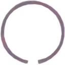 Bague de piston métallique 49170-23100 pour turbo TD03 vue de face