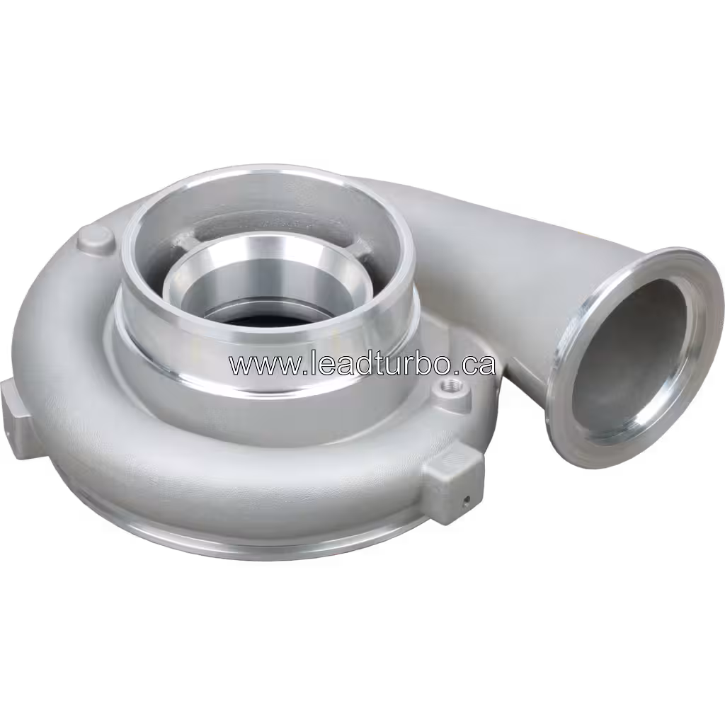 Boîtier compresseur 447843-0010-cast GTA4202 pour Detroit Diesel Series 60 45 degree view