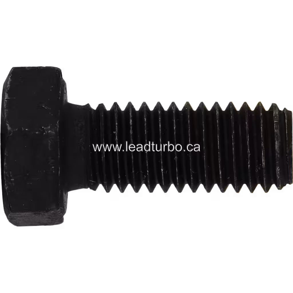 Bolt à tête hexagonale noire pour turbo HX82, vue de face