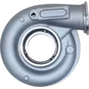 Boîtier de compresseur de turbocompresseur 3590300-2 en métal gris, vue de face
