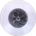 Vue avant du core 447450-0113 TBP420 montrant la roue compresseur et le carter