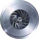 Vue avant du core H1C FOR 3522778 avec boîtier de turbine et compresseur