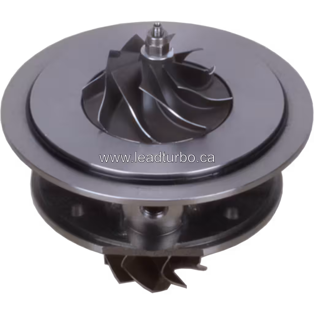 Vue avant du core turbo 822158-0002 avec roue compresseur
