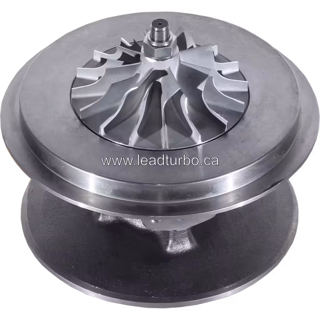 Core de turbo Komatsu D355A-3 avec roue compresseur et turbine visibles