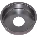 Vue de dessus du heat shield avec ouverture centrale et profil bombé