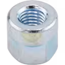 Zinc-plated J96 turbo shaft nut with blue iridescent finish