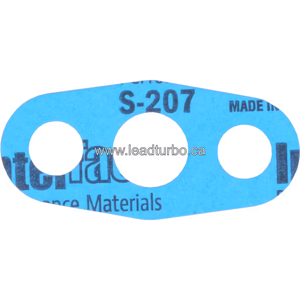 Joint de turbocompresseur J96 FOR 4038597 GA-OI, forme ovale bleue avec trois découpes circulaires
