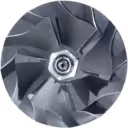 Détail du rotor de turbine et compresseur