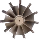 Vue de dessus de la roue turbine 407293-0004 pour Detroit Diesel