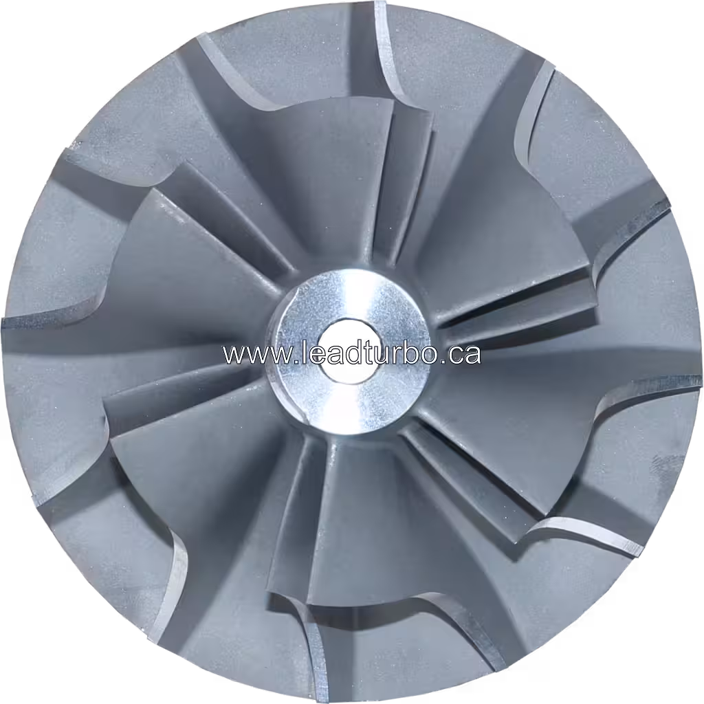 Roue de compresseur TV8106 en métal gris mat avec alésage central