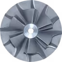 Roue de compresseur TV8106 en métal gris mat avec alésage central