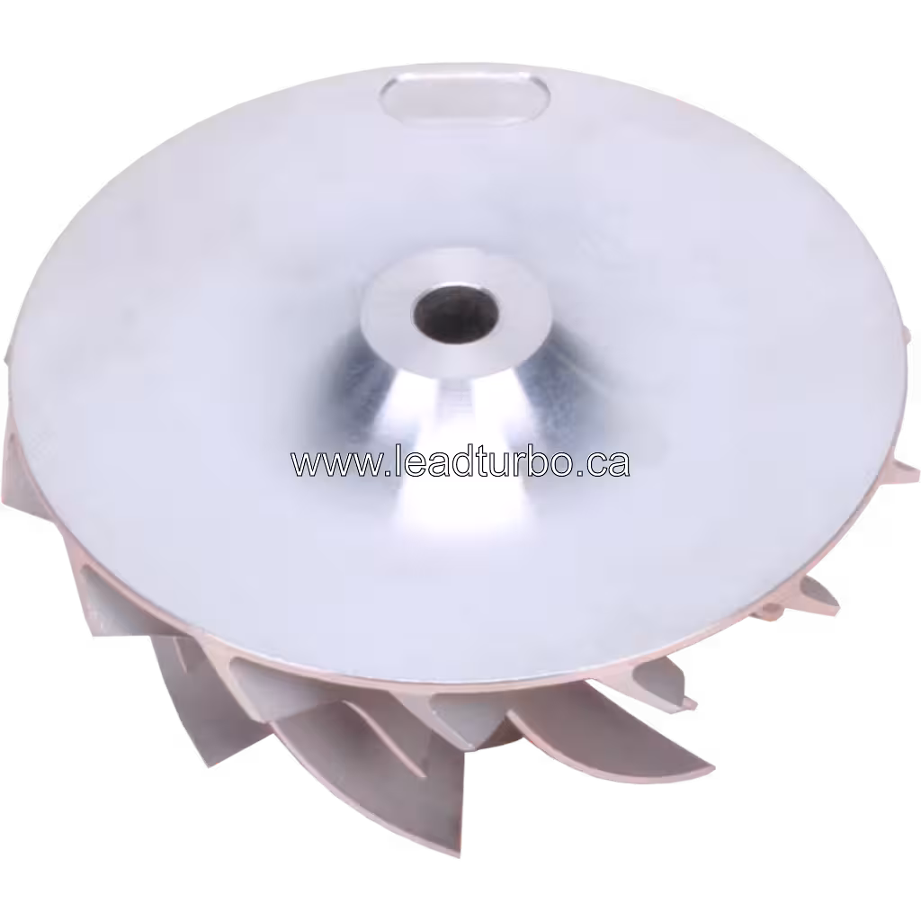 Roue de compresseur FOR 10R02660 CW vue de dessous, plateau arrière circulaire