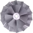 Roue de compresseur FOR 10R02660 CW vue de face, aubes radiales courbes
