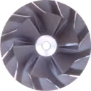 Roue de compresseur de turbocompresseur vue de face