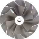 Roue de compresseur de turbocompresseur vue de profil