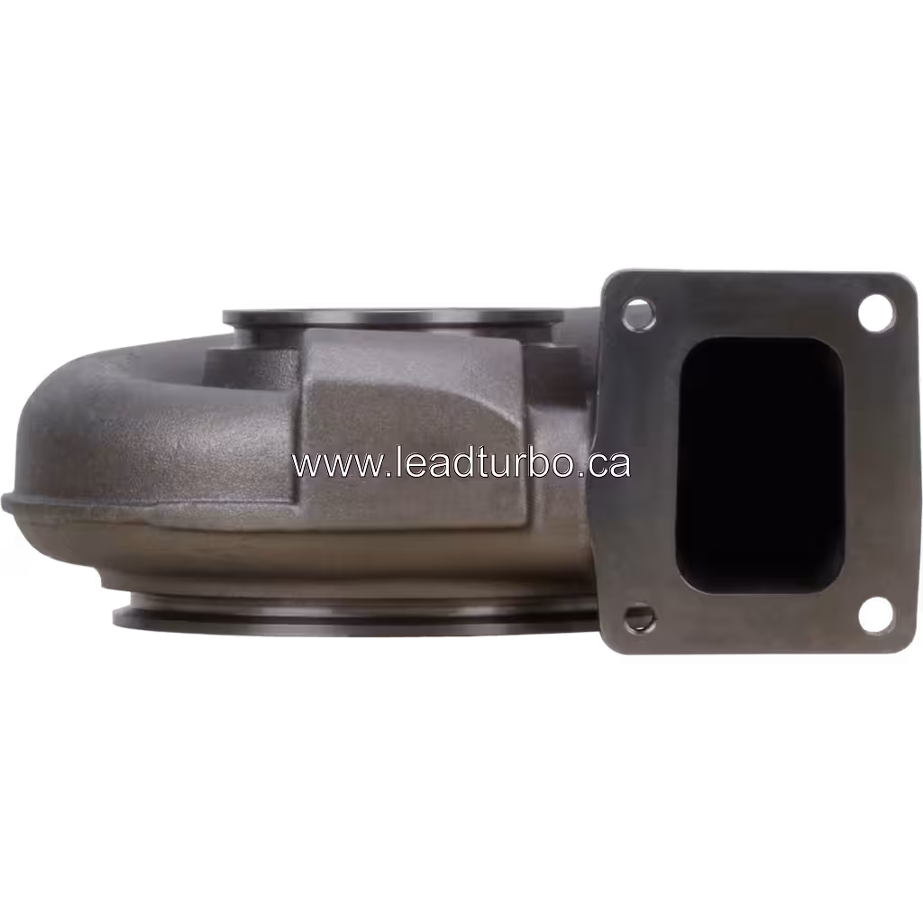 Turbine housing 4034016 HY55V vue de face avec bride d'échappement