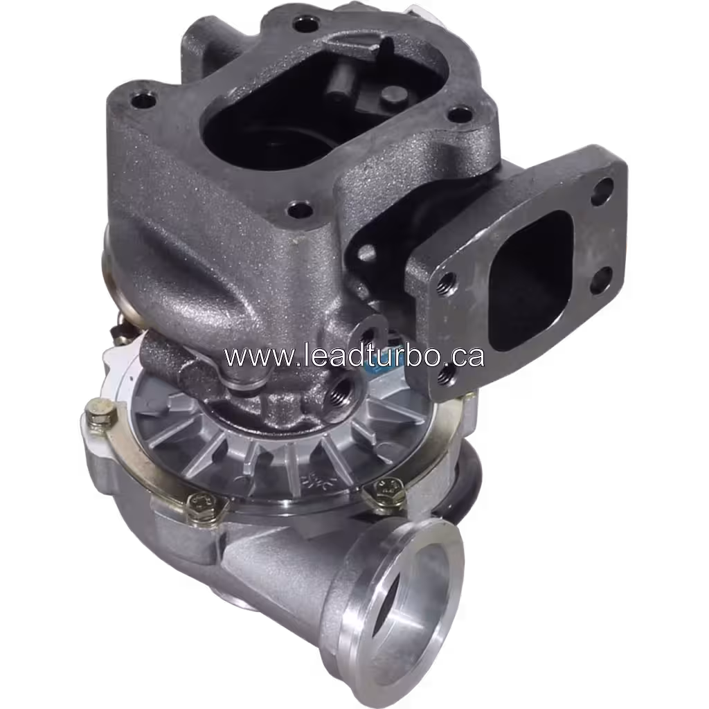 Turbocompresseur 53169887024 K16-2470GYCAA 5 82 pour Mercedes-Benz OM904LA-E2 bottom 45 degree view