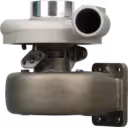 Turbocompresseur HX35 6509100-7080 vue avant avec corps de turbine et compresseur