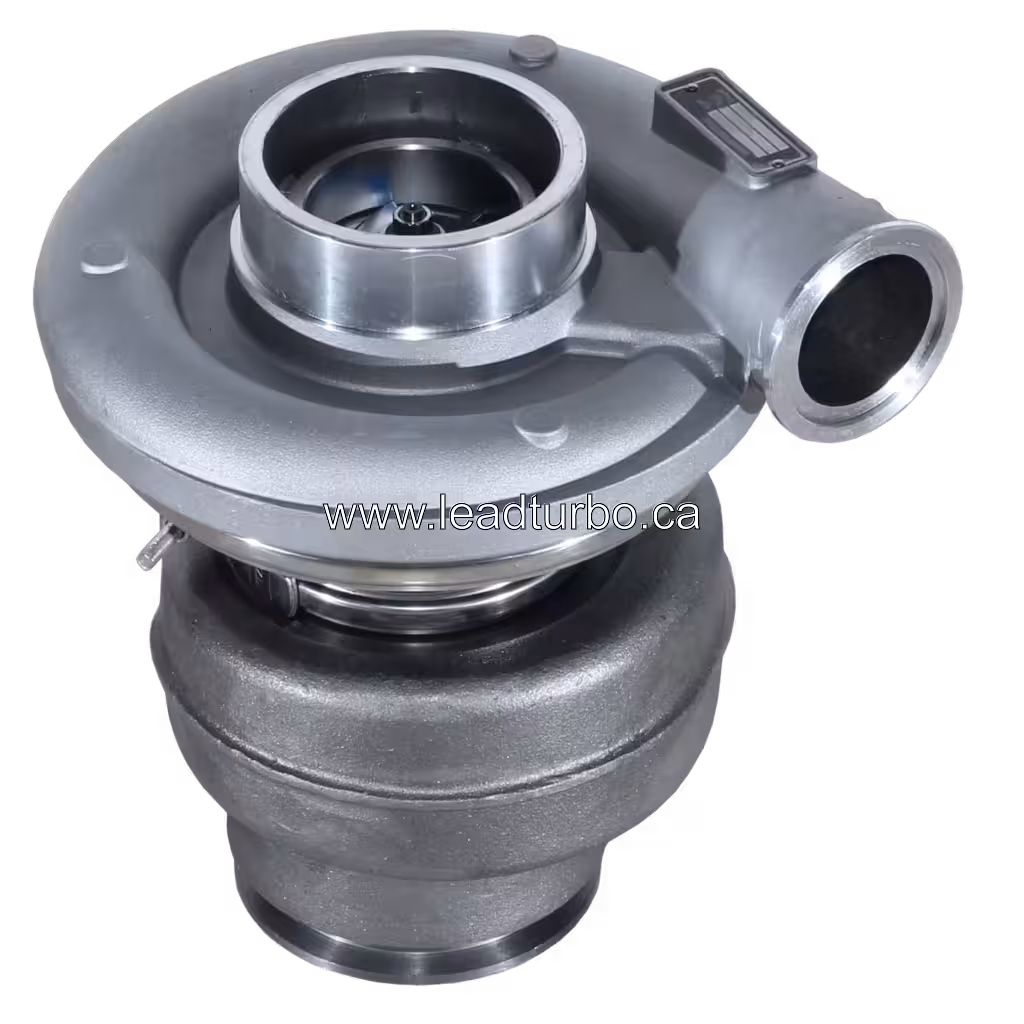 Vue de dessus du turbocompresseur HX55 pour Volvo MD13