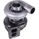 Vue du fléchage d'échappement à double port du turbocompresseur ME158162