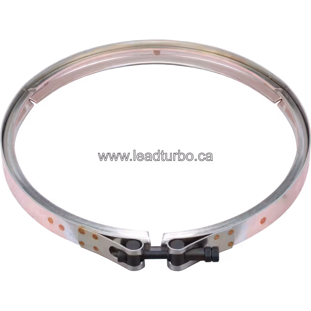 V-band métallique 3590386 avec extrémités à charnière pour turbocompresseur HE851