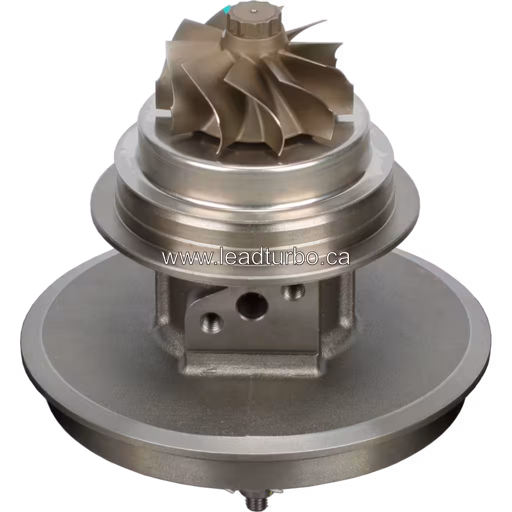 204-1530 turbo core bottom view with turbine wheel and housing