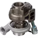 Industrial turbocharger 2881753 with silver compressor and dark grey turbine housings