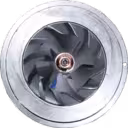 Front view of 3539071 HX25 turbo core showing compressor wheel