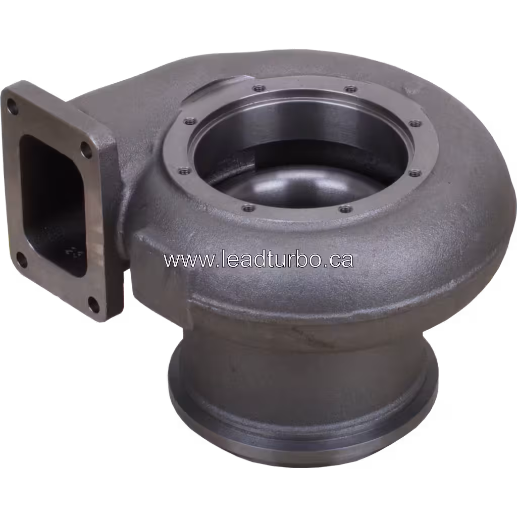 Aftermarket 3591171 turbine housing bottom view showing volute casing