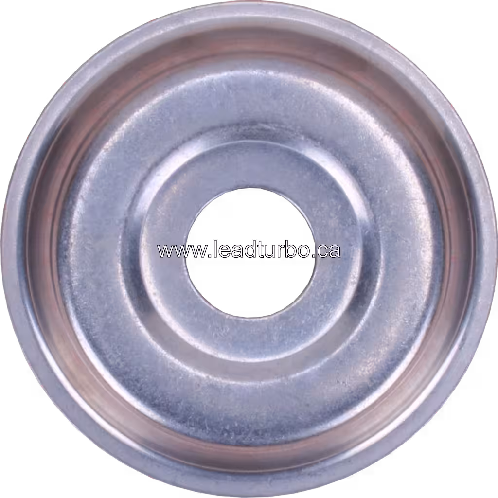 HX30W turbo heat shield with concentric ridges
