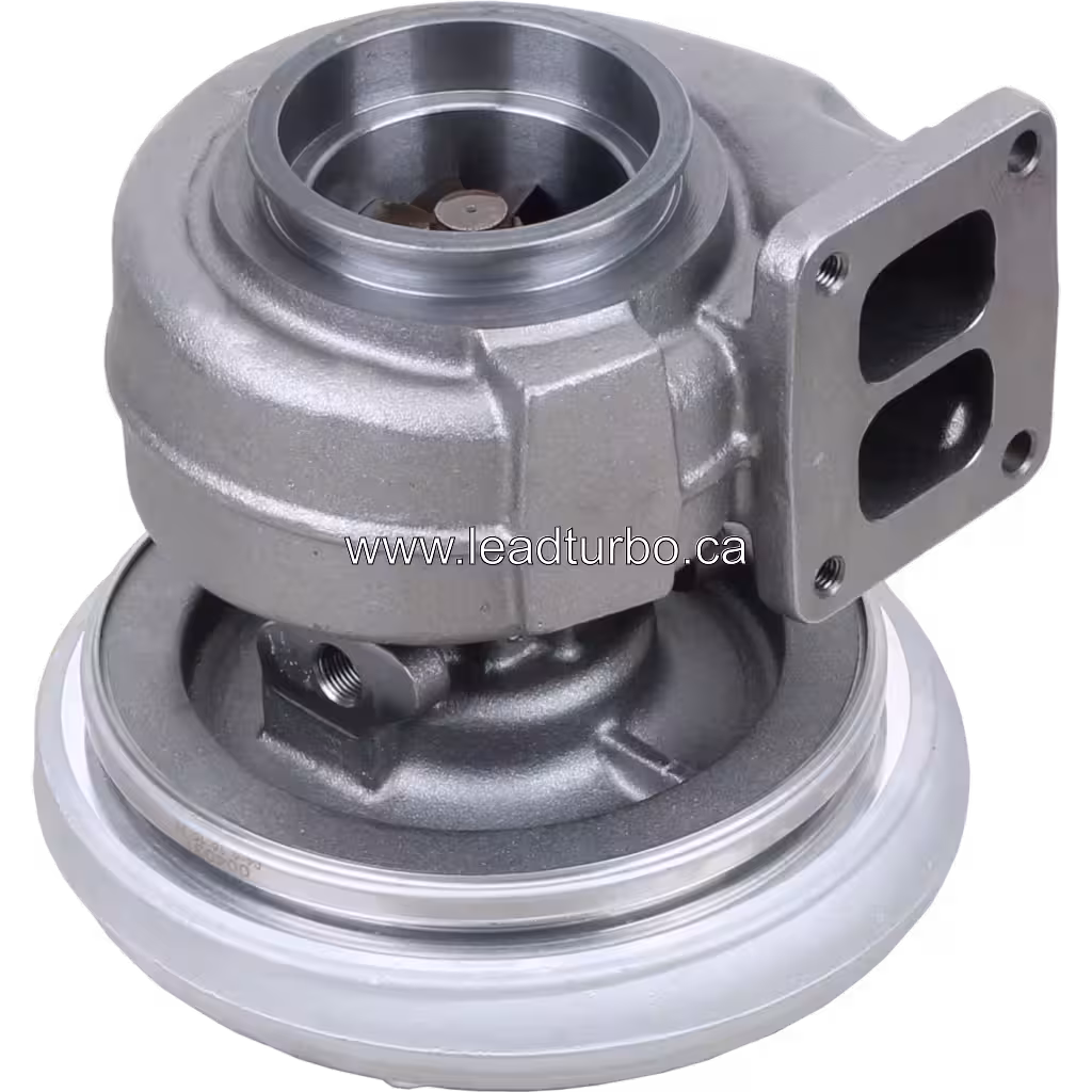 4041172 HX55 Turbocharger Replacement for IVECO Cursor 10 Agricultural bottom 45 degree view