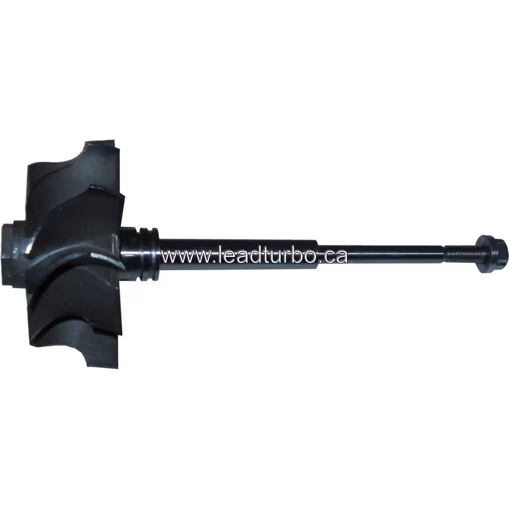 410488-0029 J96 turbine wheel front view with curved blades