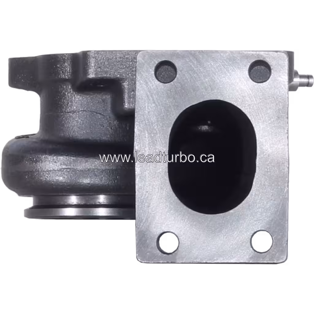 49377-01611 TH TD04 turbine housing front view with square exhaust flange