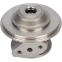 Metallic J96 bearing housing with mounting flanges and central bore
