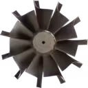 Top view of FOR 5638753 TW turbine wheel hub and central shaft