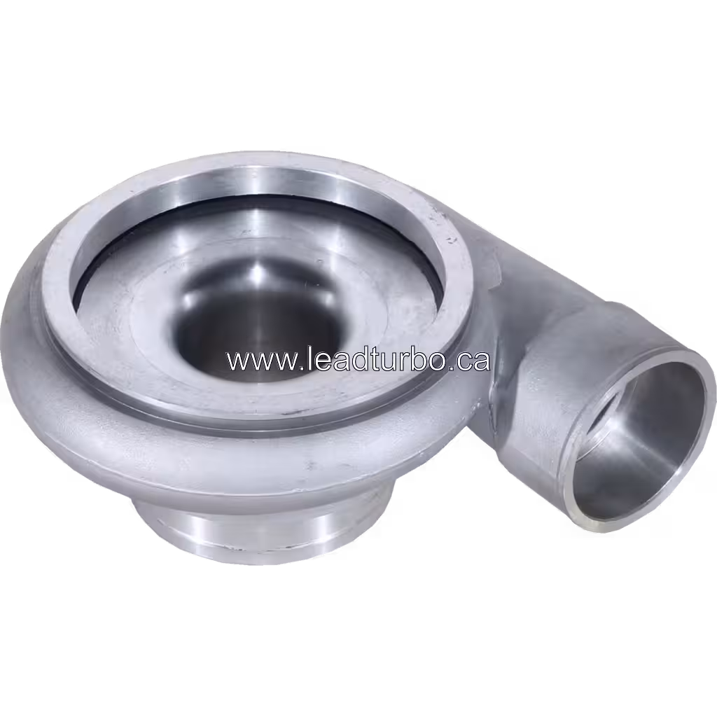 Side-mounted outlet port on FOR 6505-65-5030 CH compressor housing