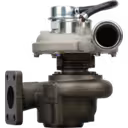 785827-5022 GT2556S turbocharger front view with square exhaust flange
