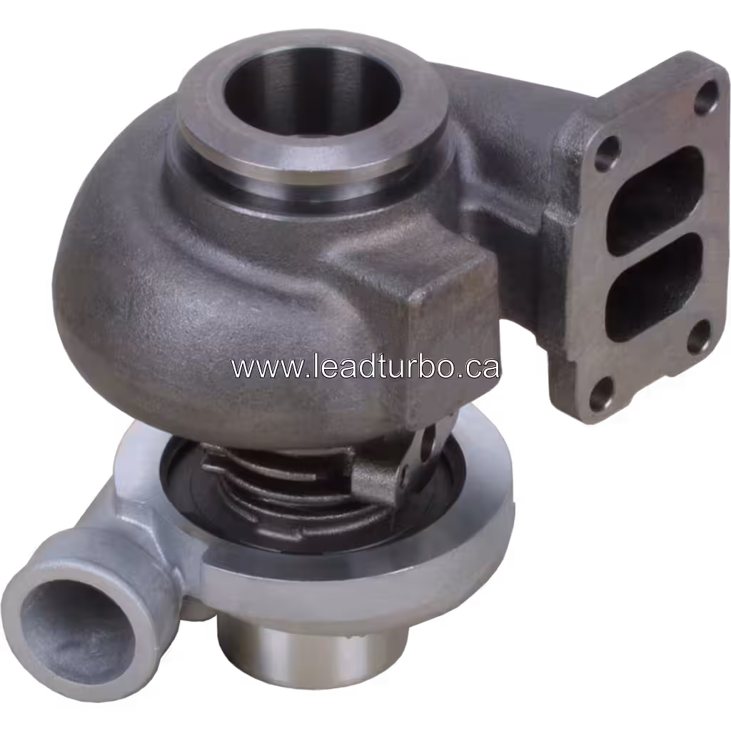 83999247 turbocharger bottom view showing exhaust flange and turbine housing