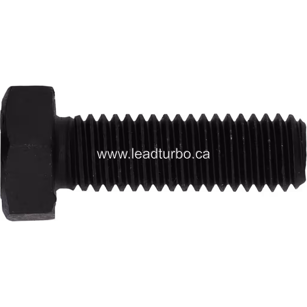 Bolt B16 M8X25 tête hexagonale noire vue de face