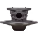 Vue avant du bearing housing 3595036-P pour turbo J96, finition métallique grise