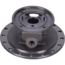 Vue supérieure à 45 degrés du bearing housing 3595036-P montrant la bride supérieure et le perçage central