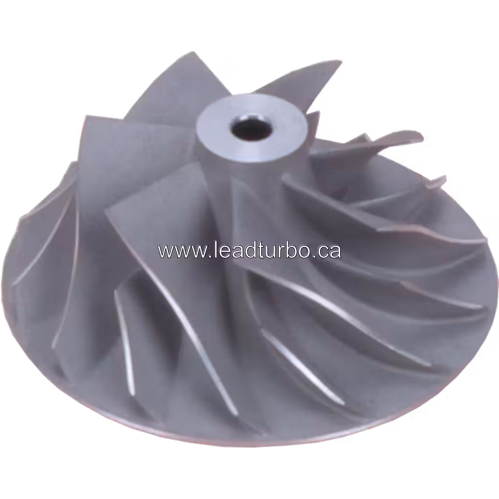 Compressor wheel 4035879-R pour turbo J96, vue de dessus à 45 degrés