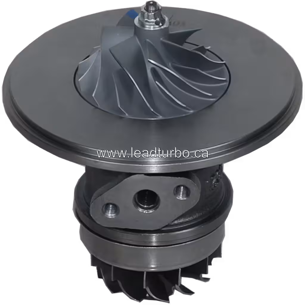 Assemblage core turbo avec roue turbine et compresseur