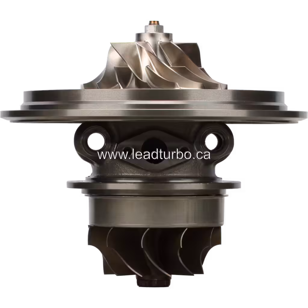 Core HX83 FOR 4089730 vue frontale avec roue turbine et compresseur