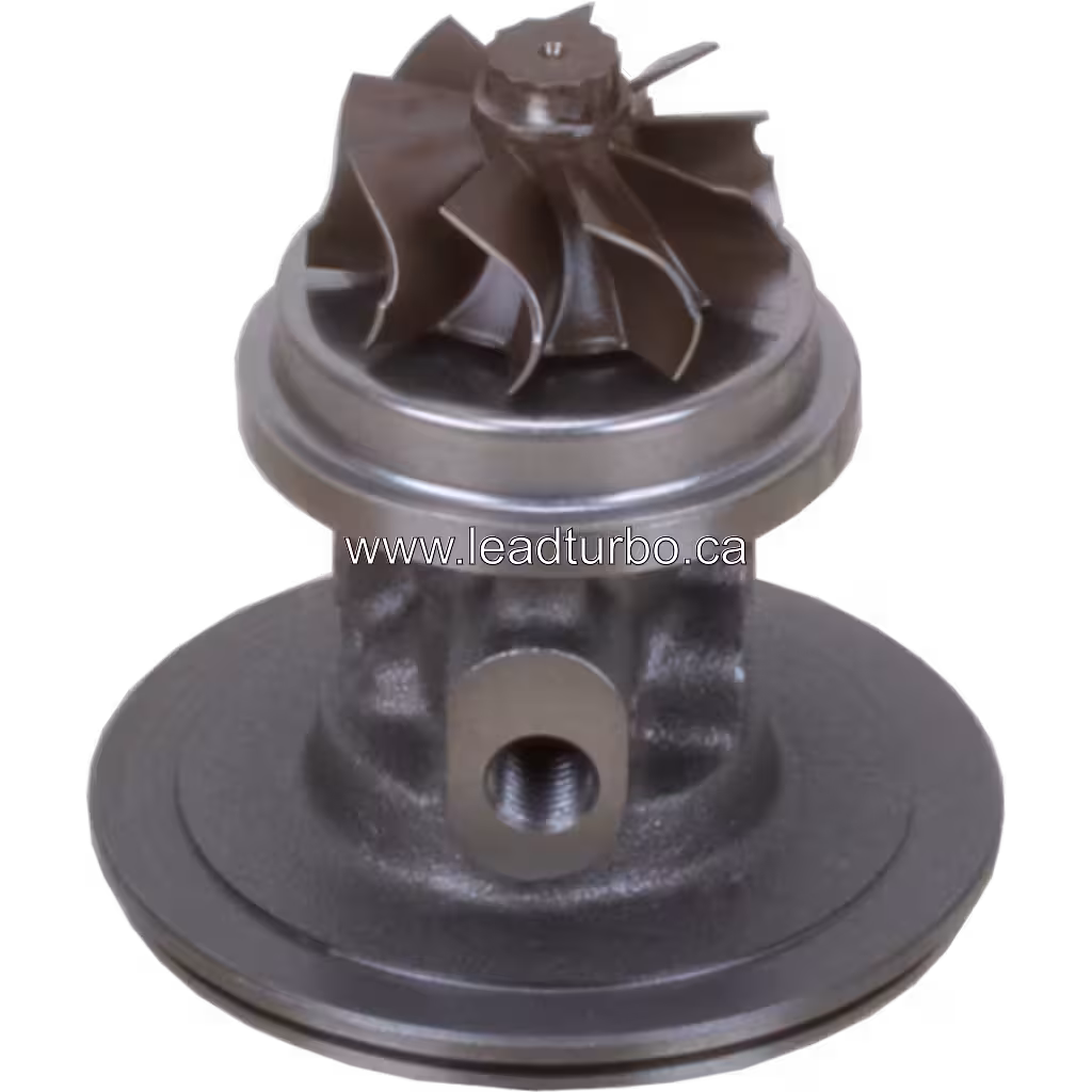 Core S100 FOR 318279 vue inférieure à 45 degrés montrant la roue de compresseur
